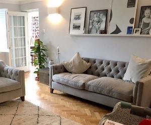 Customer Photos: Haresfield 3 Seater Dipped Arm Sofa in Mull Wool Wolf