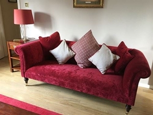 Customer Image: Brighton 2.5 Seater Sofa in Rockall Crushed Velvet Pillarbox