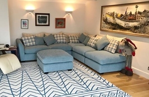 Hambledon Corner Sofa in Wemyss Palamino 32 Sky