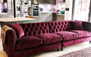 Customer Photos: Haresfield Extra Length Sofa in Modena Bordeaux