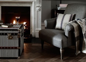 Photoshoot Images: Hamsey Armchair in Ian Mankin Taymar