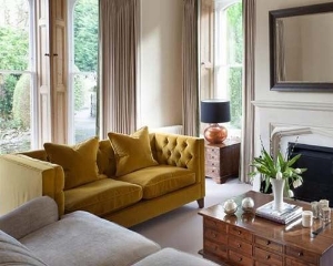 Customer Photos: Haresfield 3 seater sofa in Portland Brilliant Velvet Wattle