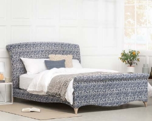 Photoshoot Images: Arles Bed in Indigo & Wills Pomegranate Epic