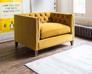 Photoshoot Images: Haresfield Snuggler in Portland Brilliant Velvet Brass