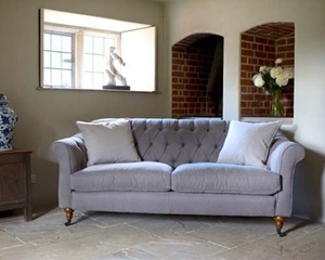 Abbotsbury 3 Seater Sofa in Linara Bison