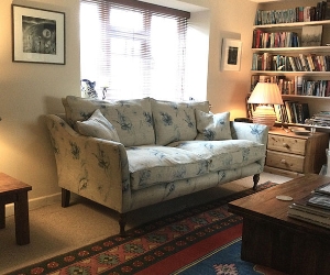 Customer Photos: Brunel 3 Seater Sofa in Floral Linen Lela Indigo