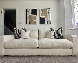 Customer Photos: Stockbridge 4 Seater Sofa in  Wemyss Pancha Aubrey Storm