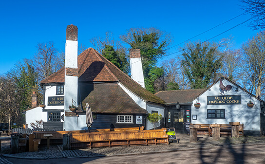 Ye Olde Fighting Cocks pub