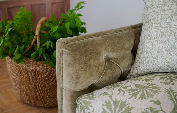 Textured velvet chairs